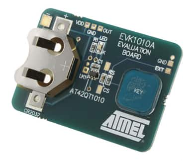 Evaluation board for Atmel AT42QT1010 touch sensor